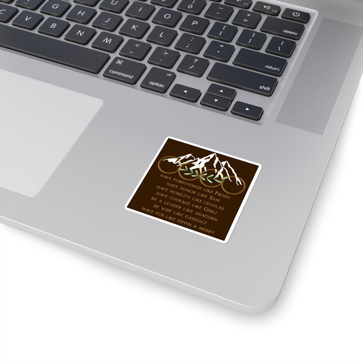 Lord of the Rings Inspired Square Vinyl Sticker